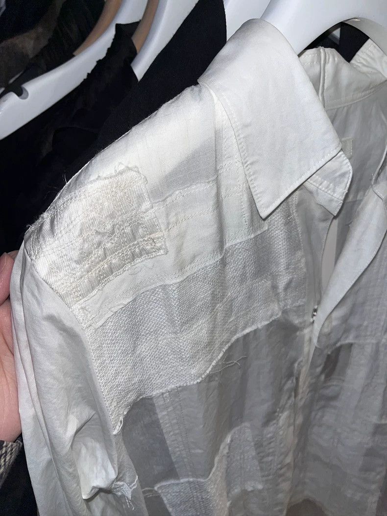 Junya Watanabe Multi-material stitching boro shirt styling