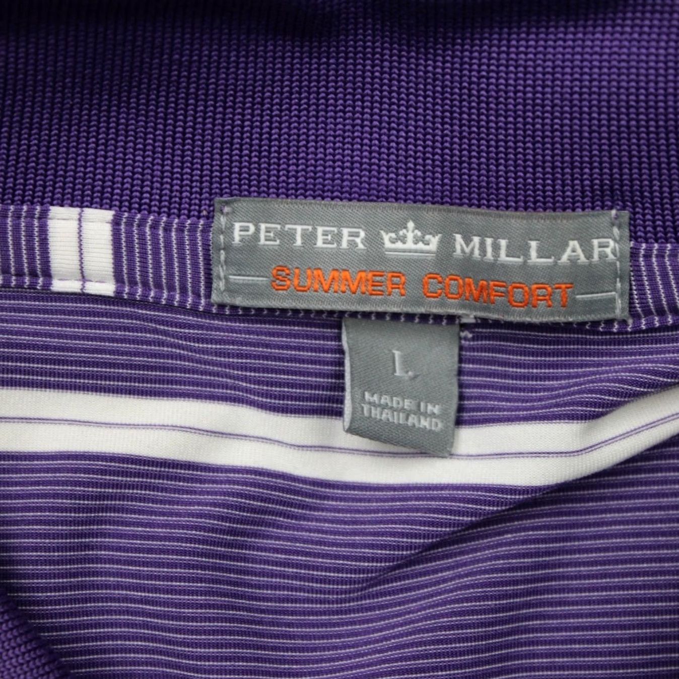 Peter Millar Peter Millar Polo Shirt Mens Large Purple Summer Comfort Golf Short Sleeve Shirt Size US L / EU 52-54 / 3 - 5 Thumbnail