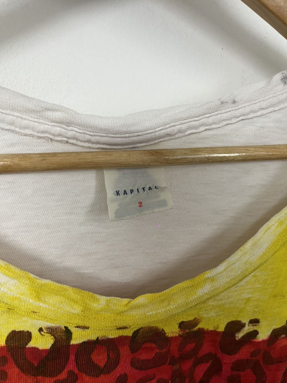 ARCHIVE❗️ vintage Kapital handprinted homeless LS Tshirt