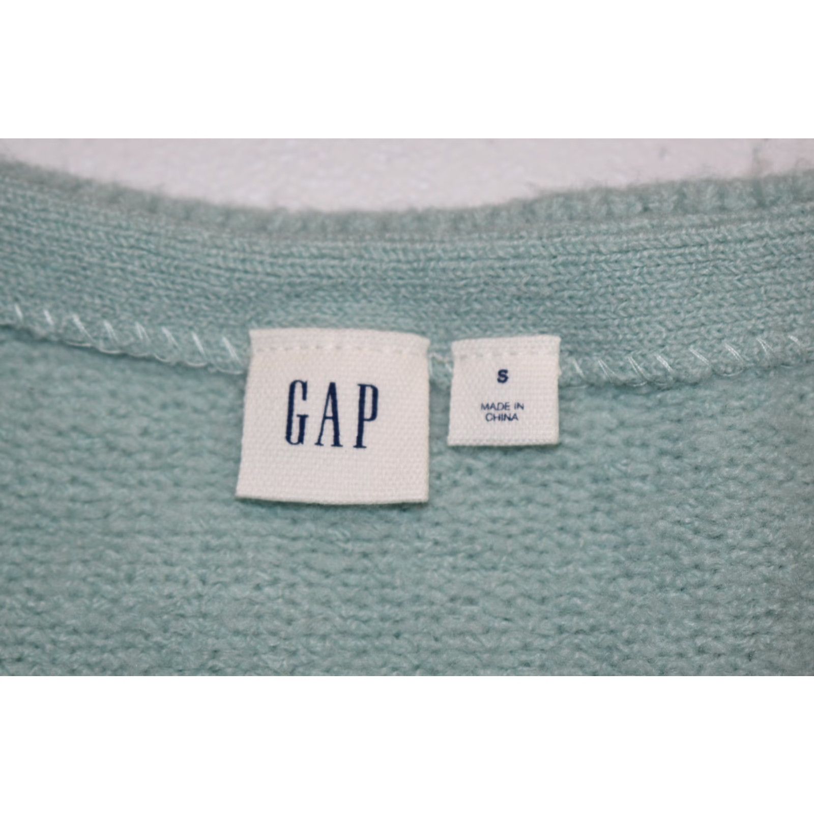 Gap Gap Sweater Womens Small Light Blue Seafoam Green Alpaca Wool Blend Knit Pullover Winter Size S / US 4 / IT 40 - 5 Thumbnail