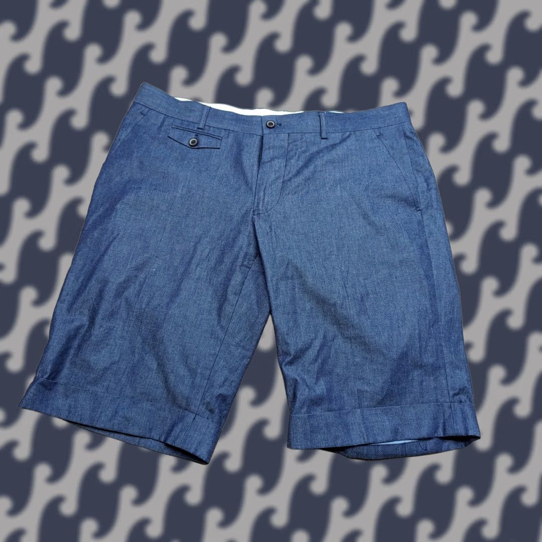 Vintage Moods of Norway Chino Shorts Mens Navy Blue 35 Regular Pockets Casual Yacht Golf W36 Size US 35 - 1 Thumbnail
