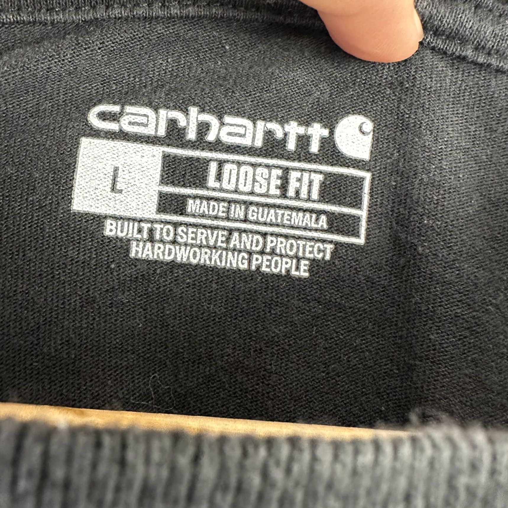 Carhartt Carhartt Men’s T-Shirt Short Sleeve Workwear Pocket K87 2020s Black Outdoor Classic Size US L / EU 52-54 / 3 - 3 Thumbnail