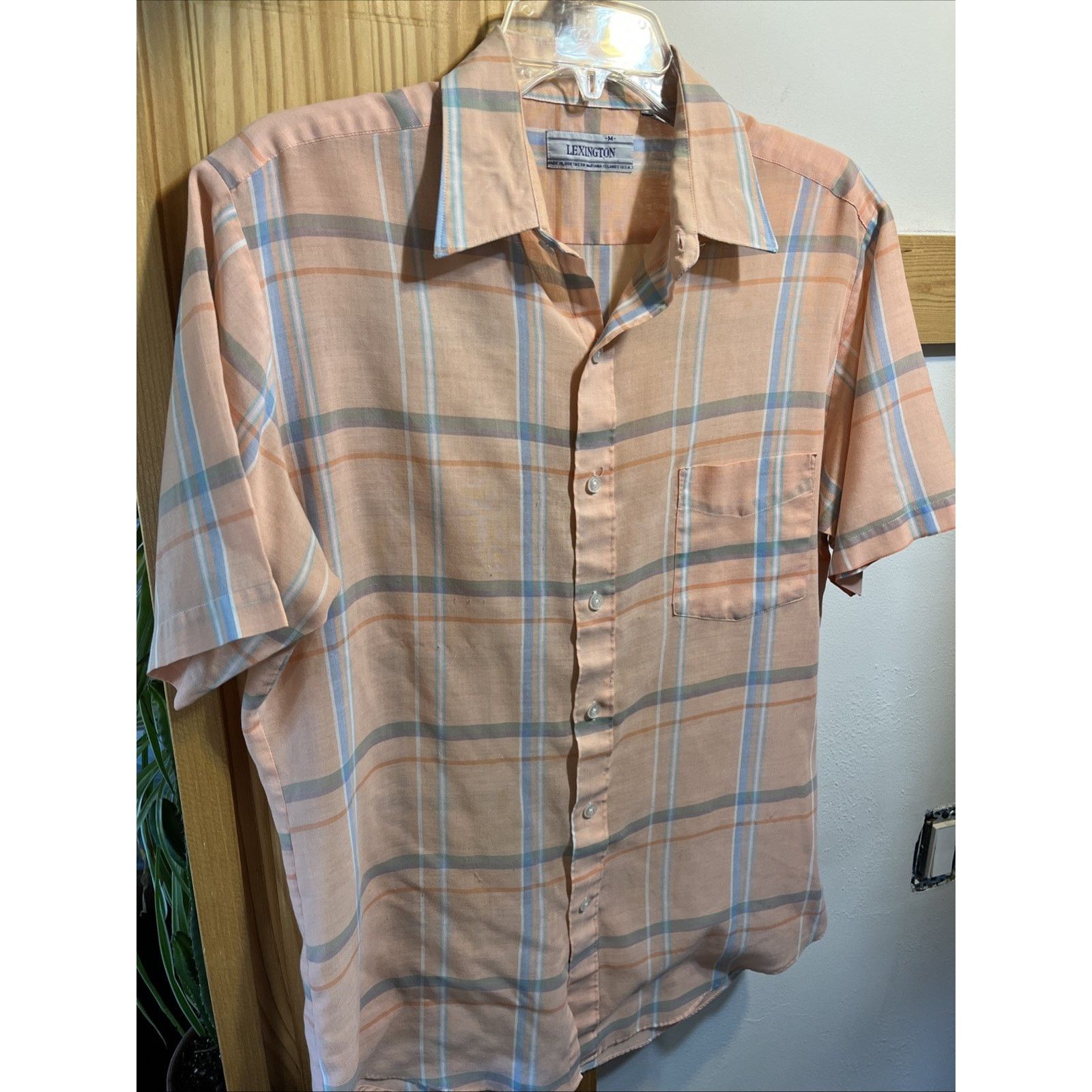 Other Vintage Lexington Men's Button Short Sleeve Shirt M Orange Size US M / EU 48-50 / 2 - 2 Thumbnail