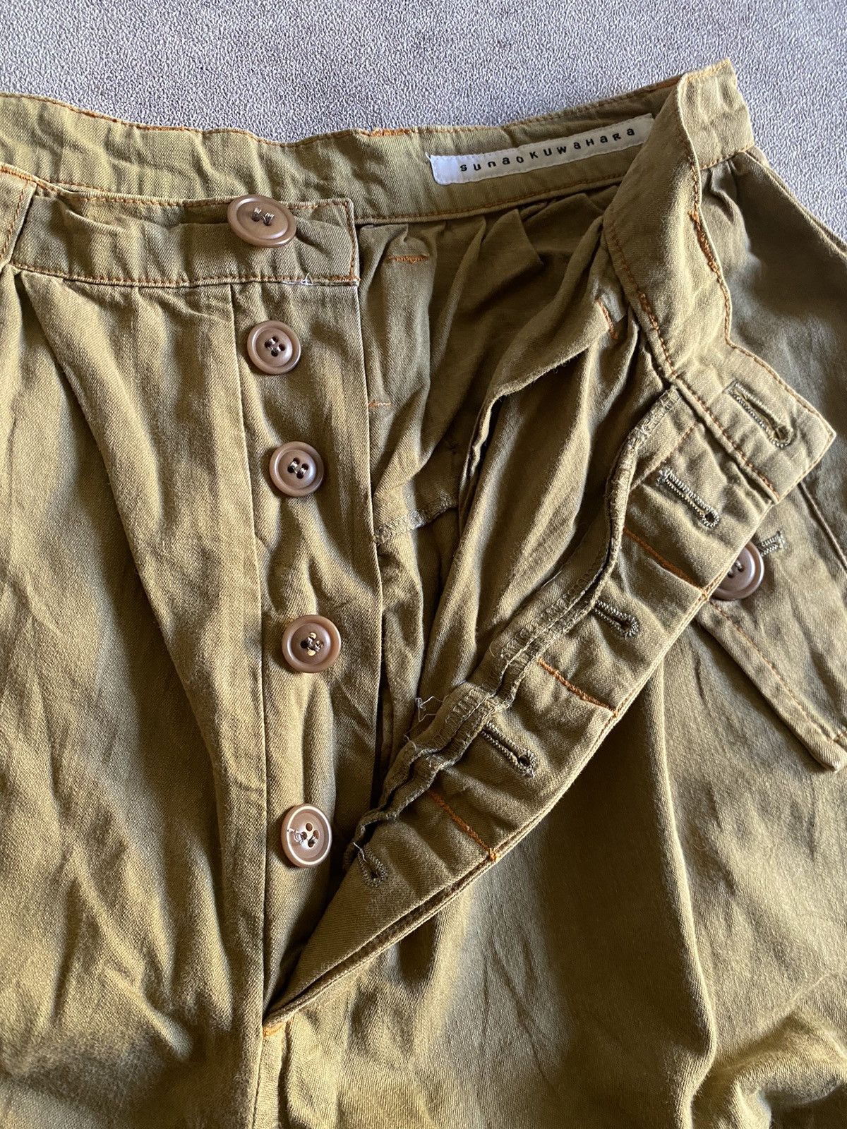 Issey Miyake 2000s Sunao Kuwahara Button Up Size US 29 - 3 Thumbnail