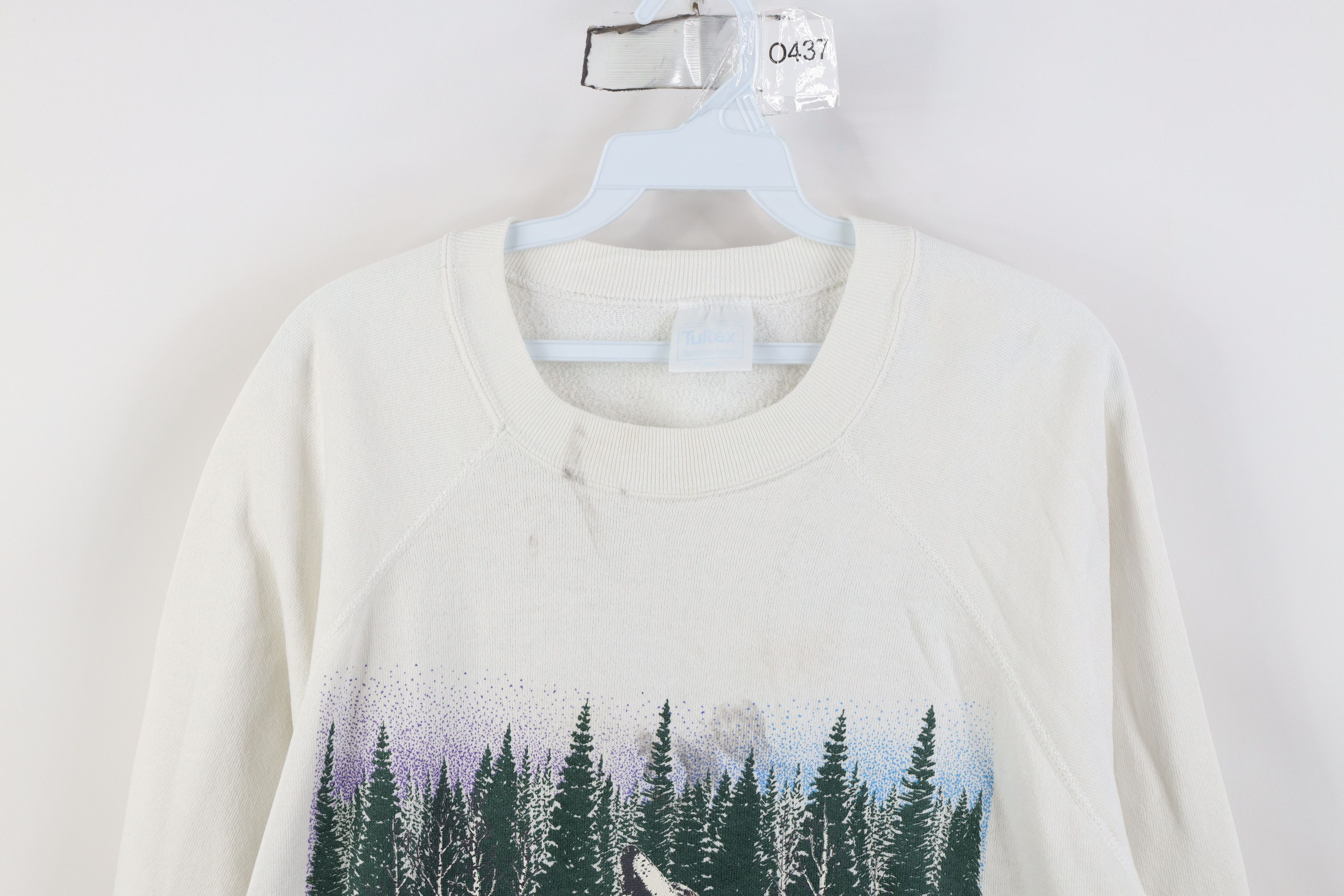 Vintage Vintage 90s Streetwear Michigan Wolf Nature Sweatshirt USA Size XL / US 12-14 / IT 48-50 - 2 Thumbnail