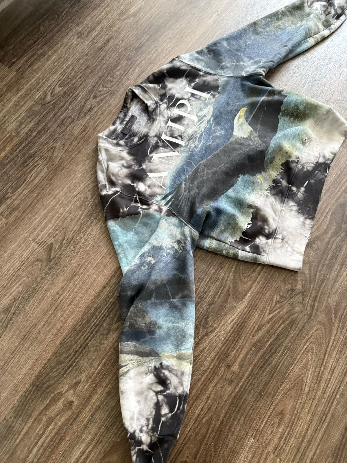 Amiri Amiri Bleach Out Eagle Sweatshirt Size US XS / EU 42 / 0 - 3 Thumbnail