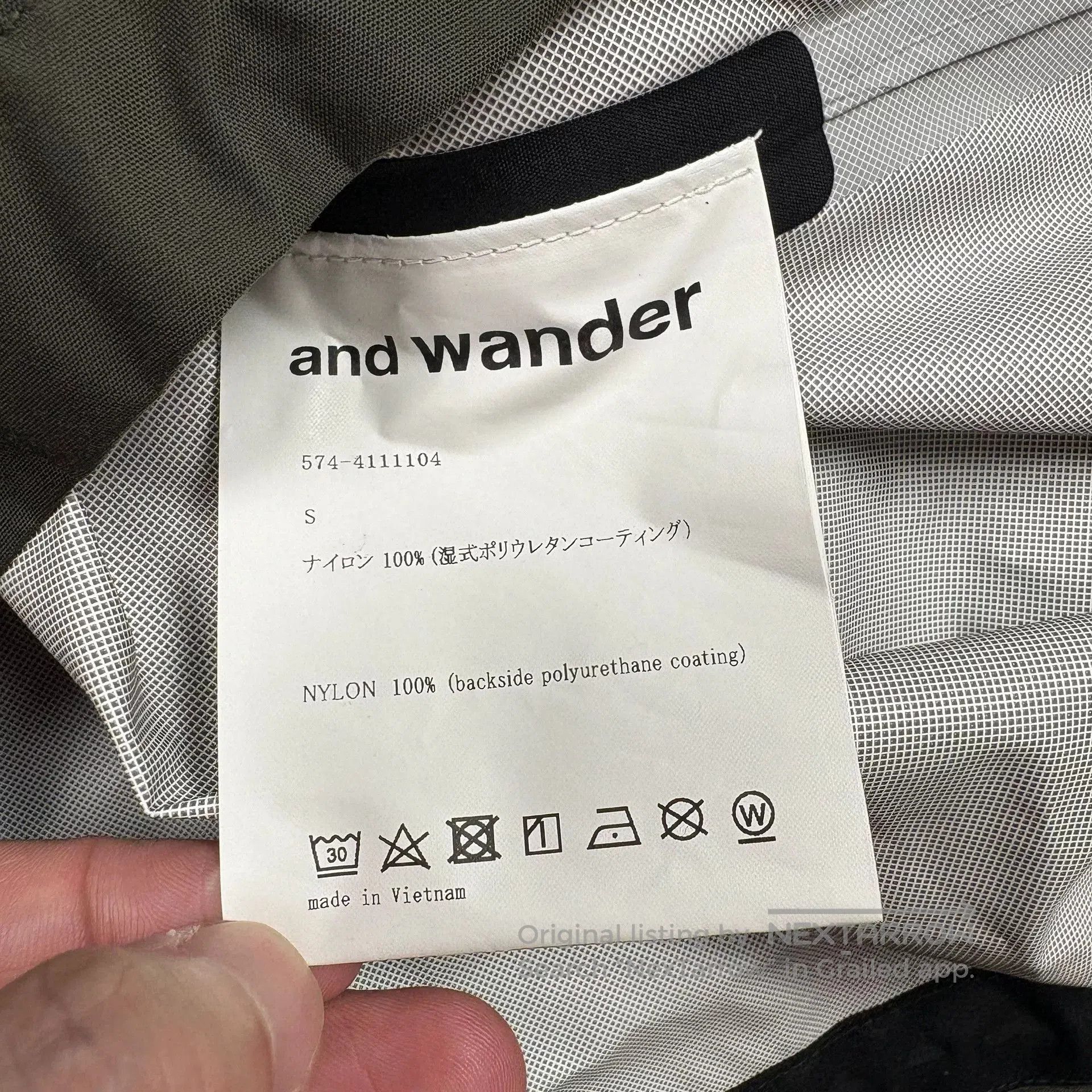 And Wander AND WANDER 24SS 2.5L HIKER RAIN JACKET. Size US S / EU 44-46 / 1 - 5 Thumbnail