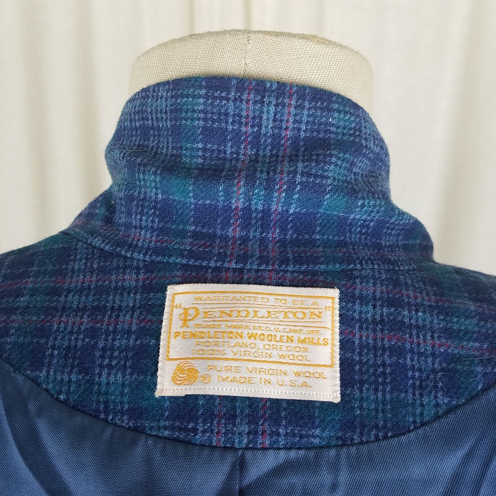 Pendleton Vtg Pendleton Tartan Plaid 100% Virgin Wool Blazer Jacket Size S / US 4 / IT 40 - 6 Thumbnail