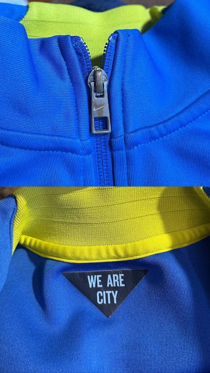 Nike Manchester City 2014-2015 Nike Track Jacket Football Soccer Size US L / EU 52-54 / 3 - 3 Thumbnail