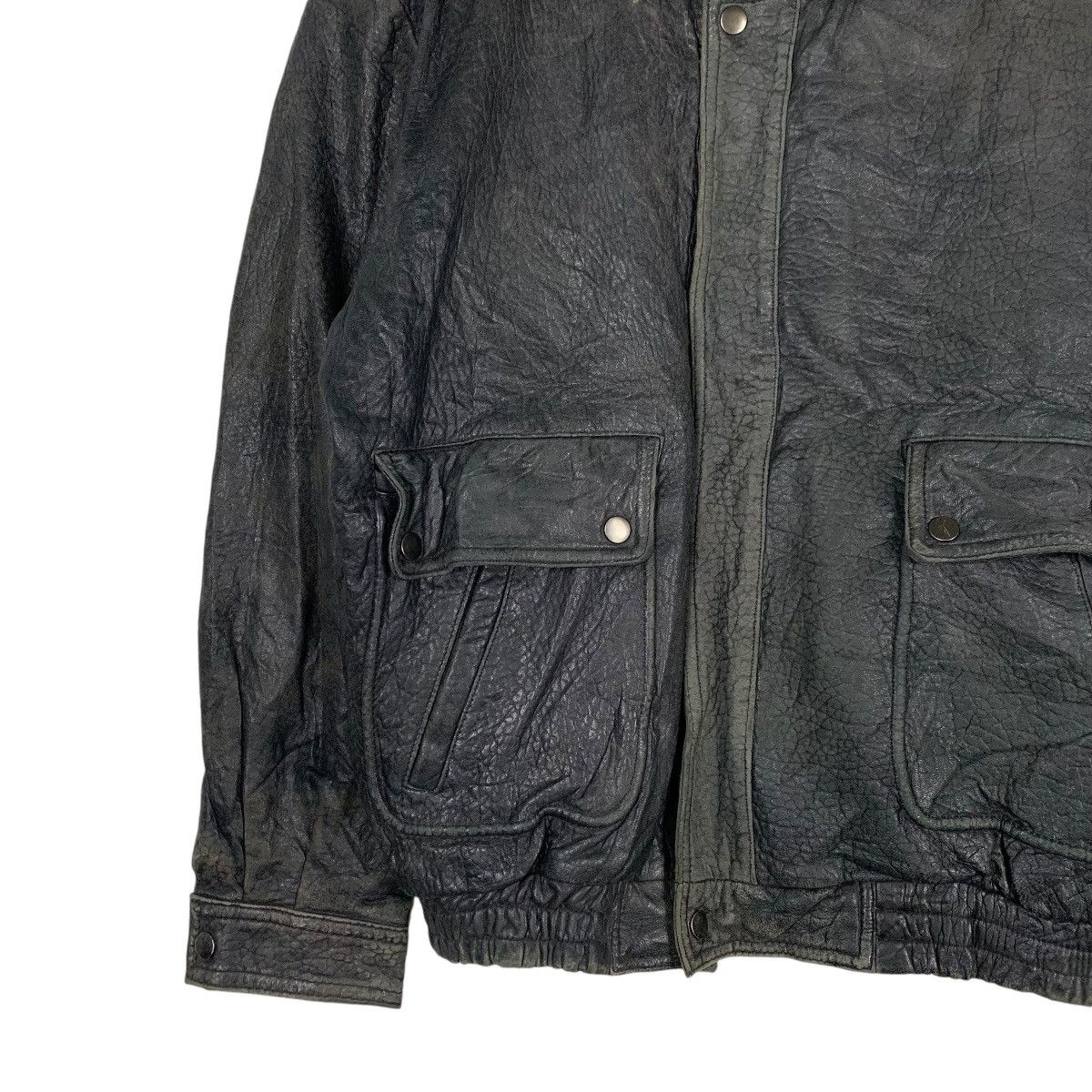 Japanese Brand J & P Corporation Flight Leather Jacket Size US L / EU 52-54 / 3 - 3 Thumbnail