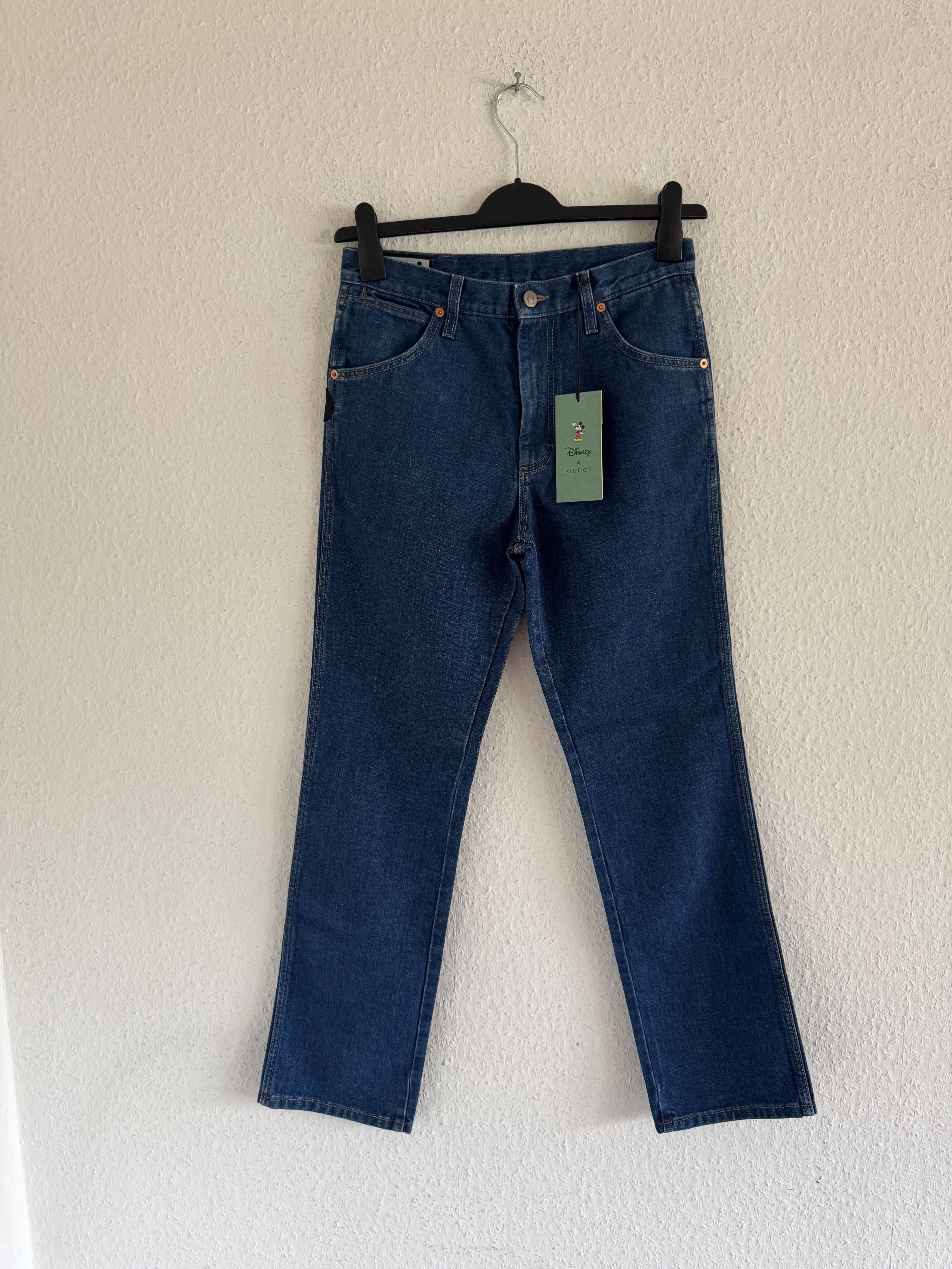Gucci Mickey Embroidered Jeans Size US 30 / EU 46 - 1 Thumbnail