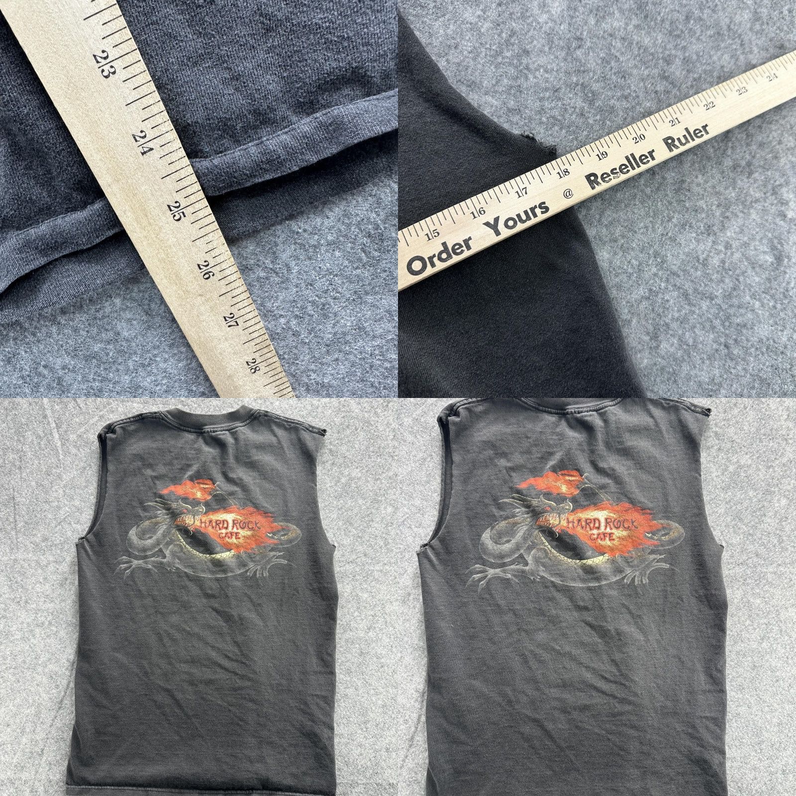 Hard Rock Cafe VINTAGE Hard Rock Cafe Shirt Mens L Black Sleeveless Dragon Graphic Atlanta 90s Mens Size US L / EU 52-54 / 3 - 8 Thumbnail