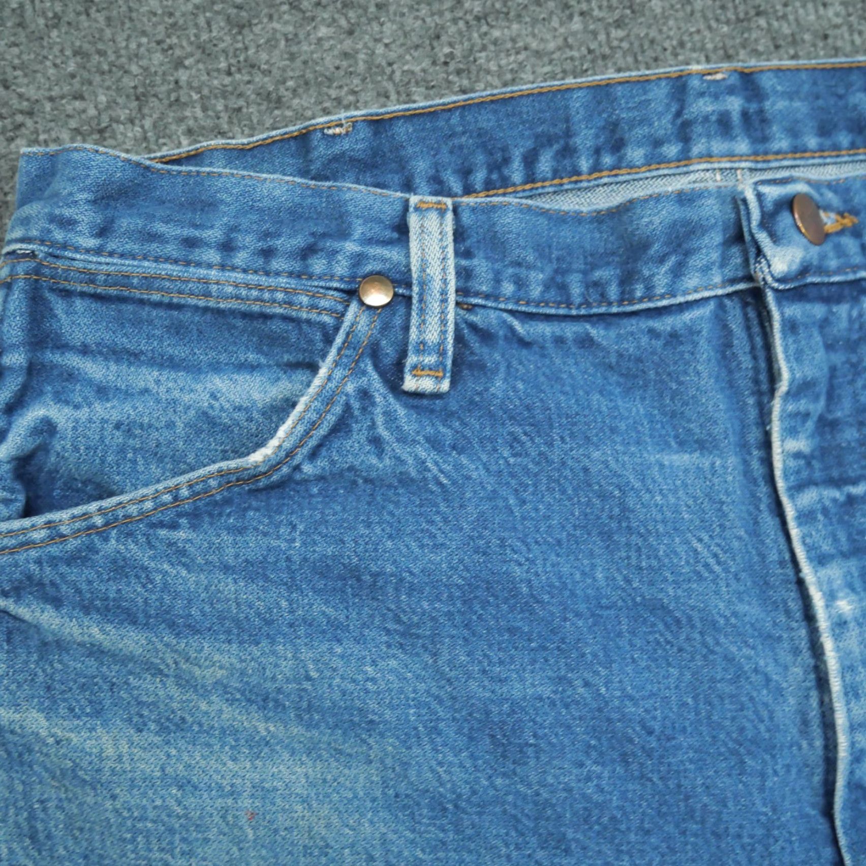 Wrangler VINTAGE Wrangler Jeans Mens 36x30 Denim Cowboy Cut Distressed 13MWZPW 5-Pocket Design Cowboy Gear Mens Size US 36 / EU 52 - 3 Thumbnail