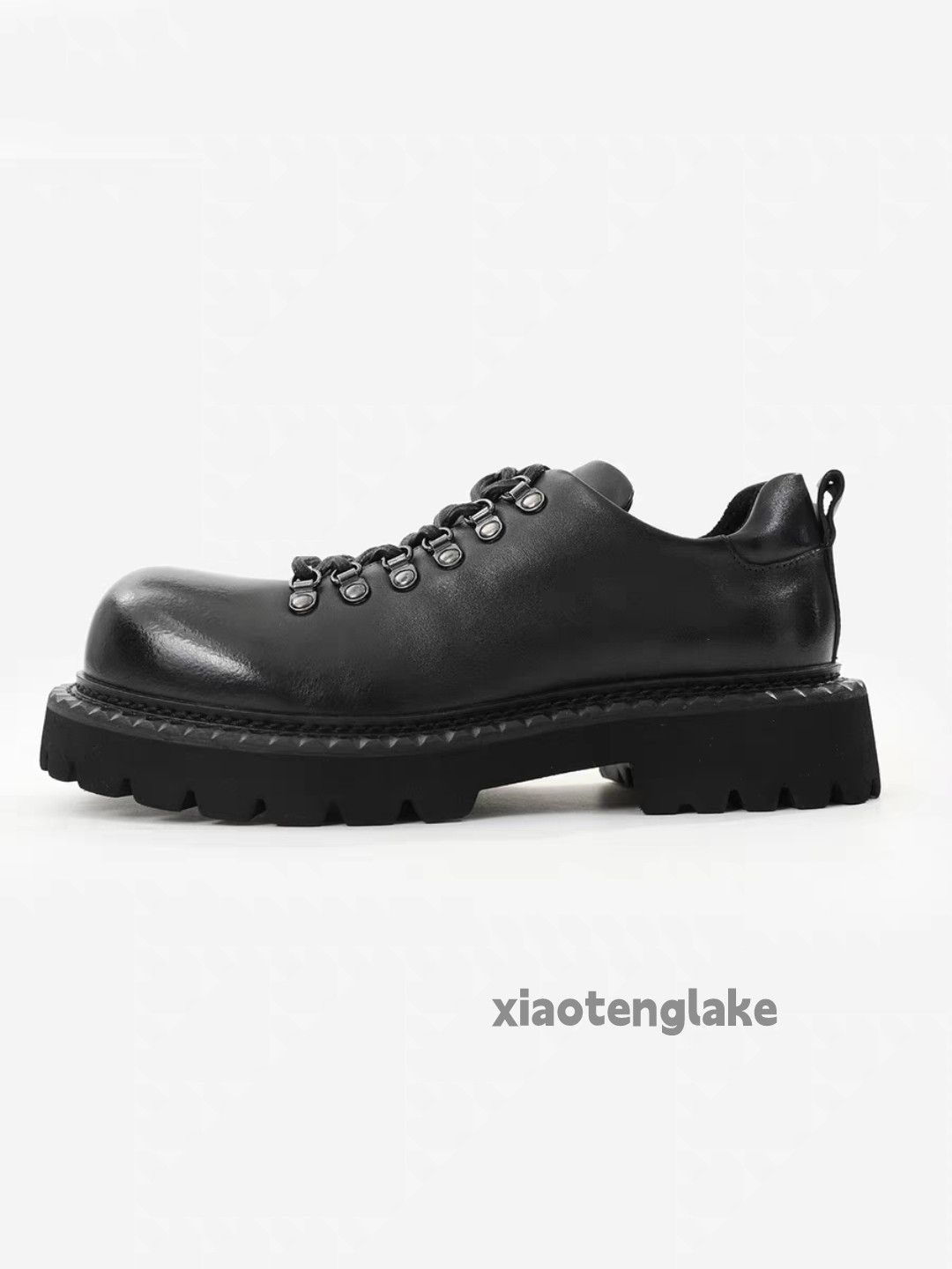 Vintage Utility military outdoor hiking thick sole leather shoes Size US 5.5 / EU 38 - 7 Thumbnail