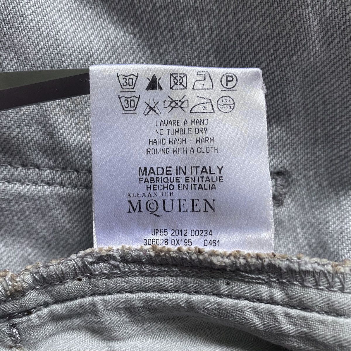 Alexander McQueen Womens Alexander McQueen 2012 Cotton Stretch Jeans Denim McQ Size 28" / US 6 / IT 42 - 13 Thumbnail