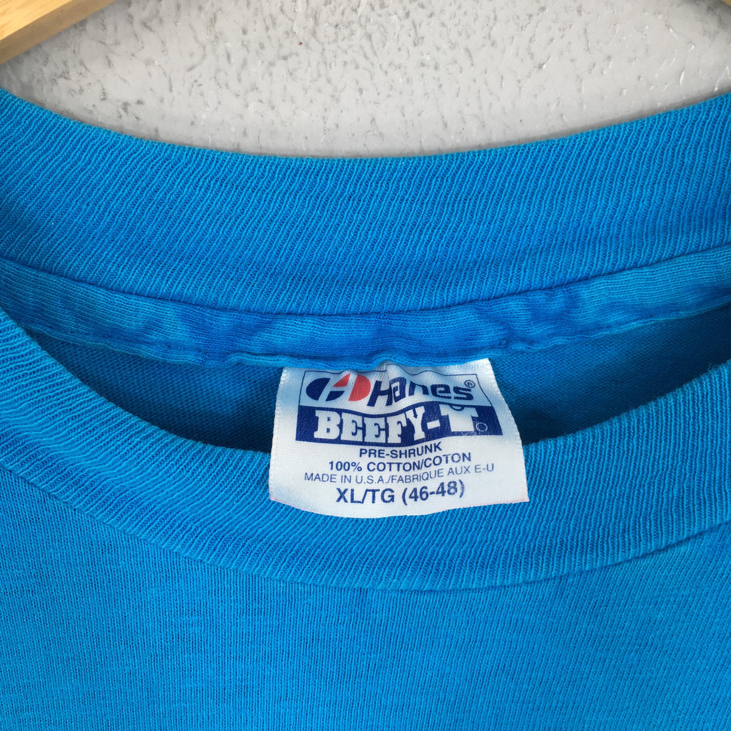 L.L. Bean Vintage 90s LL Bean Outdoor Blue Tshirt XLarge Size US XL / EU 56 / 4 - 4 Thumbnail