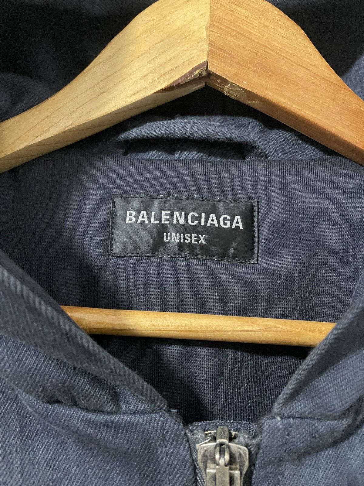 Balenciaga Hooded Denim Bomber XS Size US XS / EU 42 / 0 - 6 Thumbnail