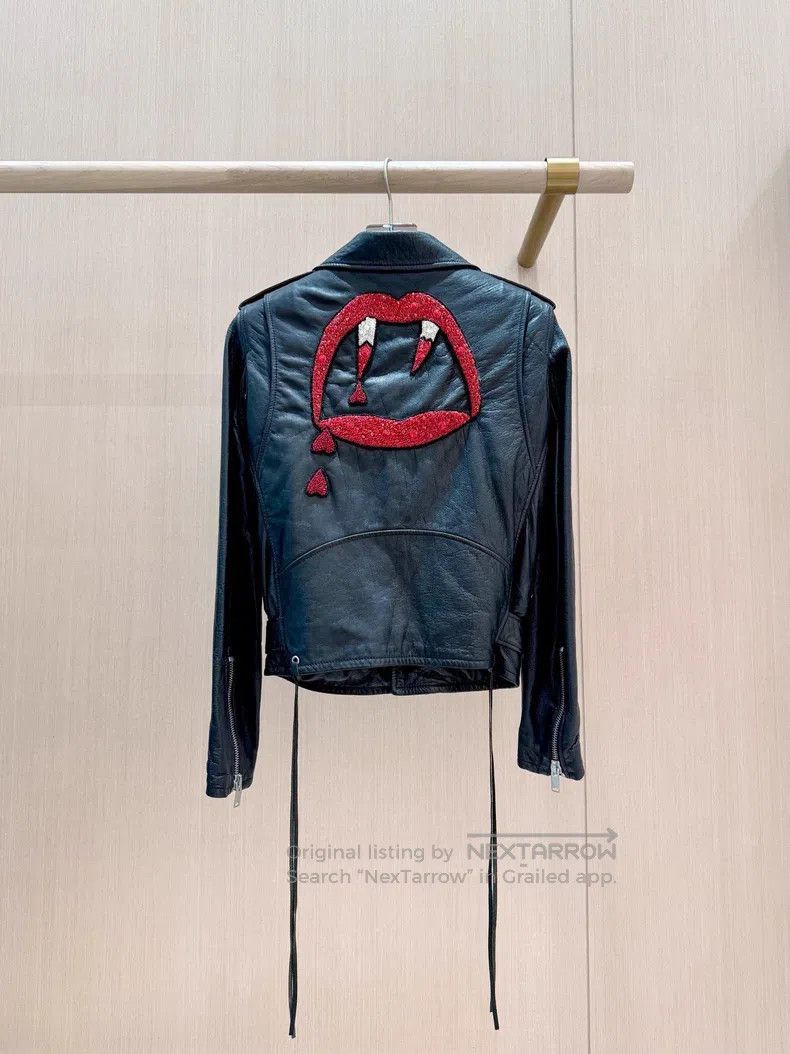 Saint Laurent Paris Saint Laurent Paris Black Leather Jacket Size XS / US 0-2 / IT 36-38 - 2 Thumbnail