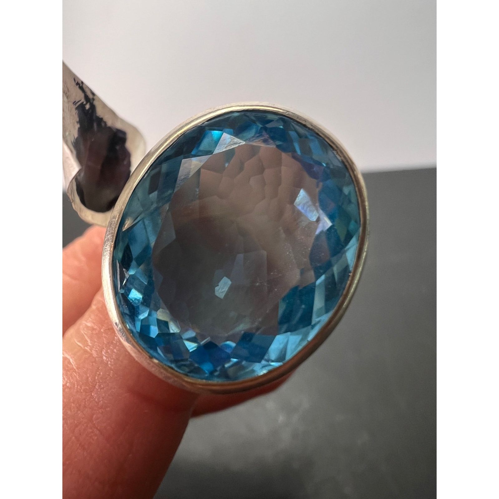 Other NEW Swiss blue topaz 925 ring size 8/ 12.92 grams Size ONE SIZE - 9 Thumbnail
