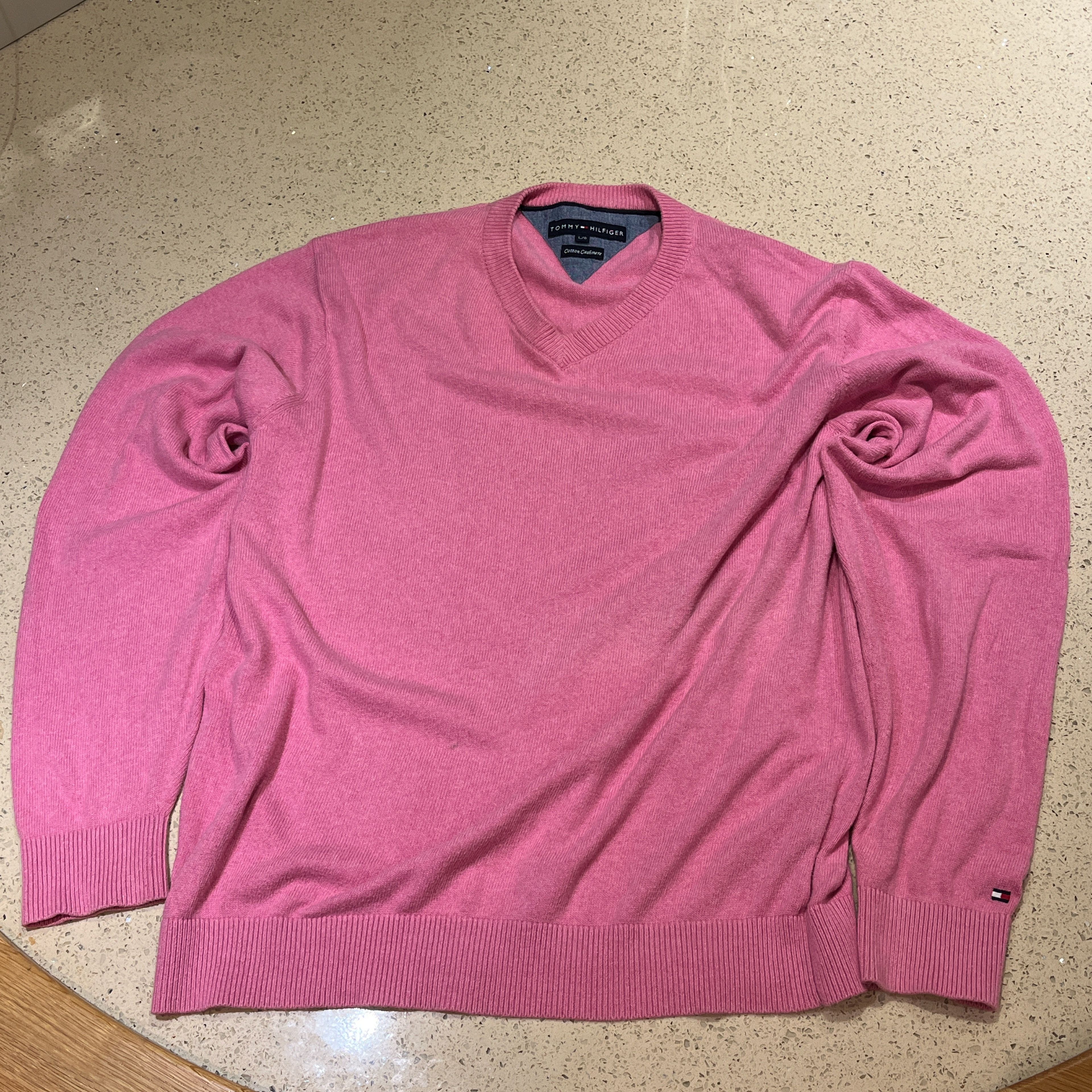 Tommy Hilfiger Smart Casual Cashmere Sweater Size US L / EU 52-54 / 3 - 1 Thumbnail