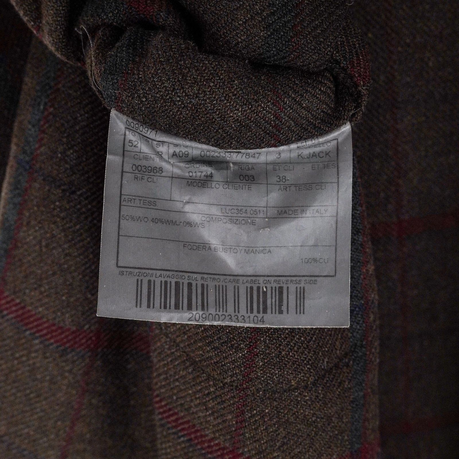 Boglioli Boglioli Brown Plaid Wool Blend Tailored Blazer K Jacket Size US L / EU 52-54 / 3 - 10 Thumbnail