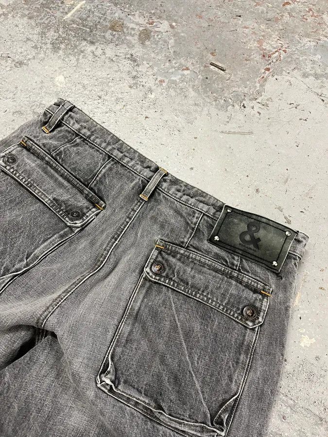 Dolce & Gabbana AW2004 Dolce & Gabbana Grey Cargo Double Knee Denim Jeans Size US 33 - 8 Thumbnail