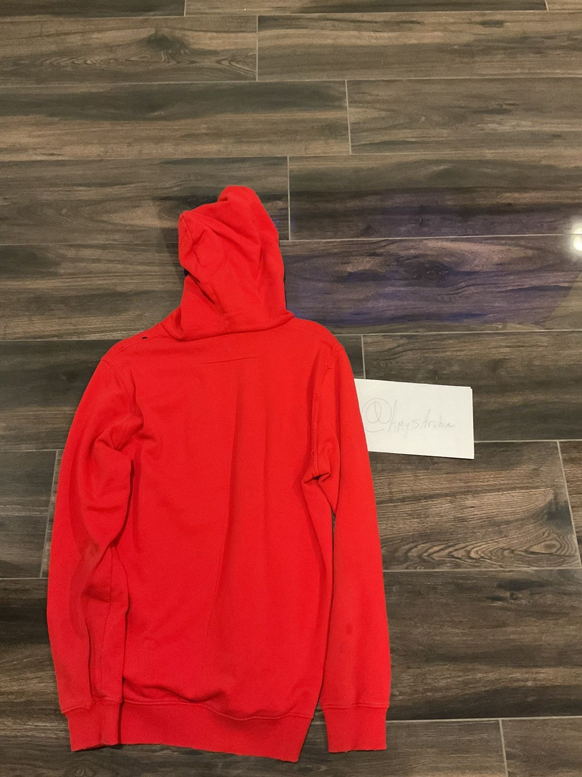 Givenchy Givenchy red distressed hoodie Size US S / EU 44-46 / 1 - 2 Thumbnail