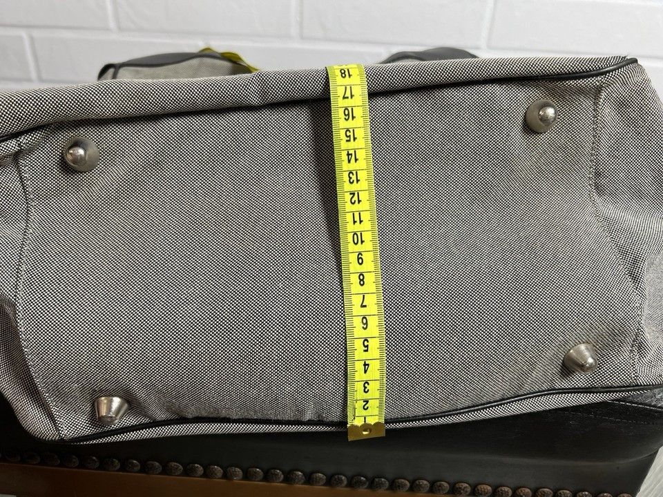 Dior CHRISTIAN DIOR Fabric/Leather Large Bag Gray/Black Size ONE SIZE - 24 Thumbnail