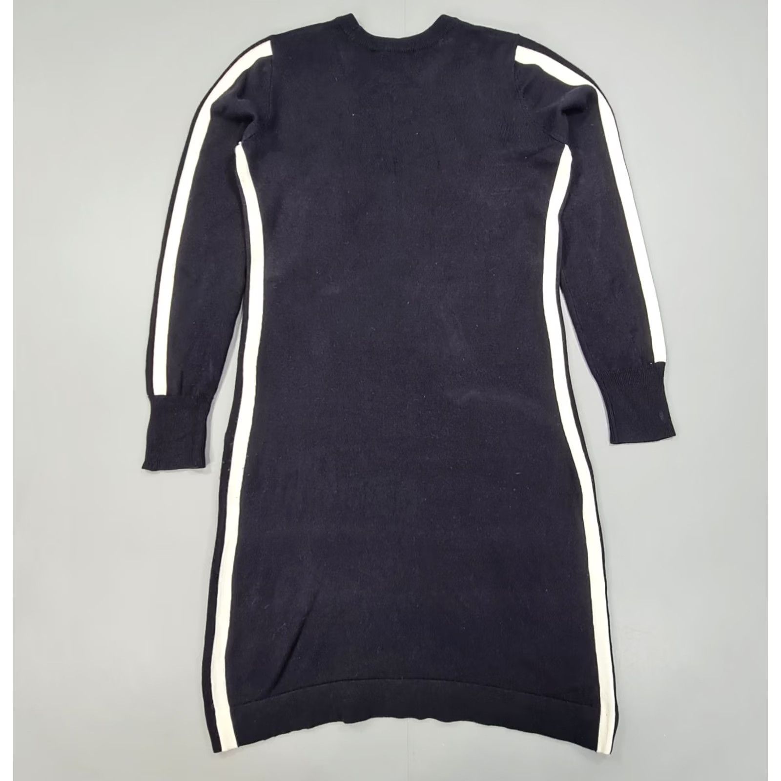 Vince Camuto Vince Camuto Womens Jumper Dress Navy Blue Small Knee Length Knit Crew Neck Long Sleeve Pullover Casual Size S / US 4 / IT 40 - 5 Thumbnail