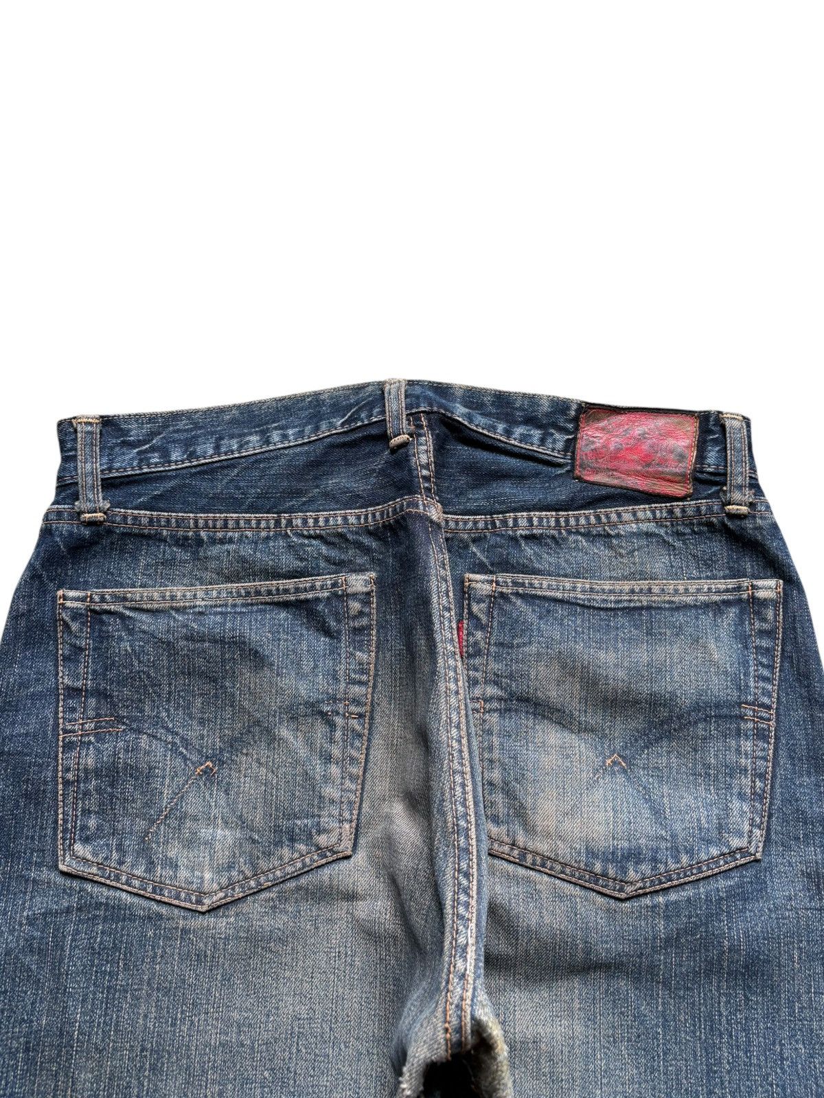 Japanese Brand Vintage Japan Brand Selvedge Rusty Mud Wash Baggy Jeans Size US 32 / EU 48 - 9 Thumbnail