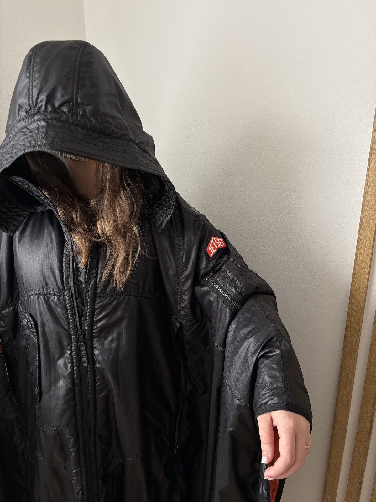 JET SET Jet Set Fall Winter 2020 Jacket, BlackOrange, Size TU Size ONE SIZE - 2 Thumbnail