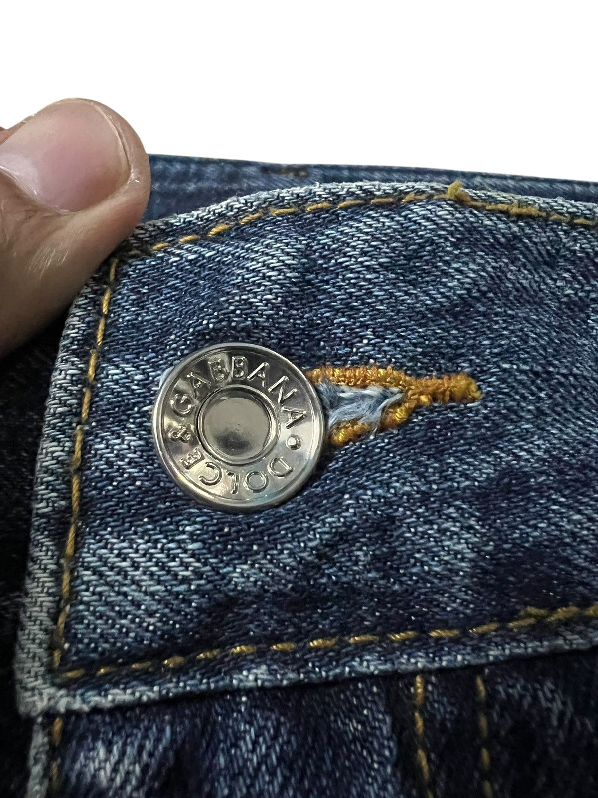 Dolce & Gabbana × Vintage DOLCE & GABBANA WASHED BLUE JEANS Size US 34 / EU 50 - 7 Thumbnail