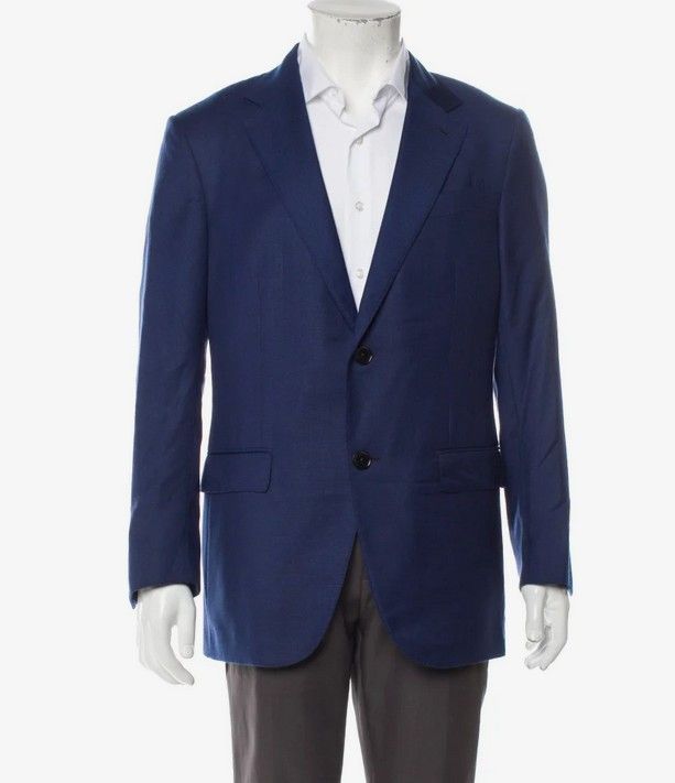 Ermenegildo Zegna Zegna Milano Easy Wool Silk Blazer Size 42R - 1 Thumbnail