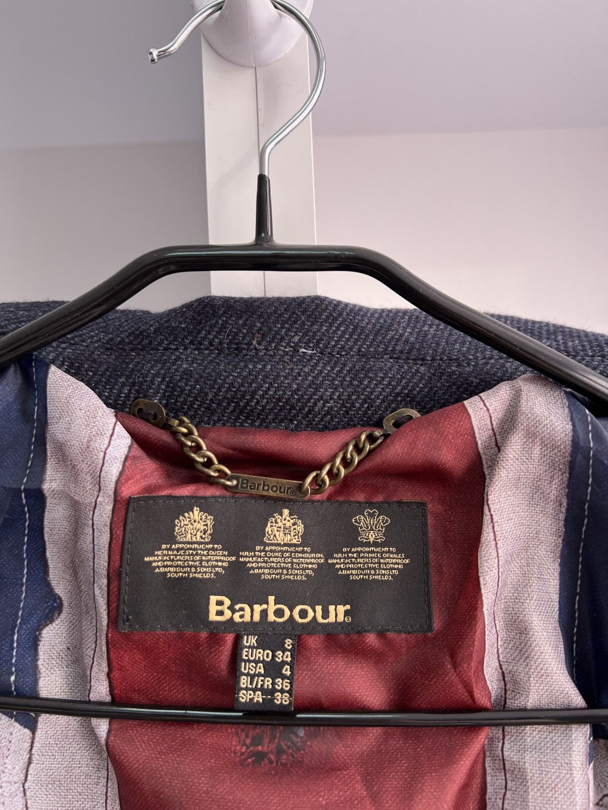 Barbour × Vintage Vintage Barbour Women’s Wool England Coat Size M / US 6-8 / IT 42-44 - 11 Thumbnail