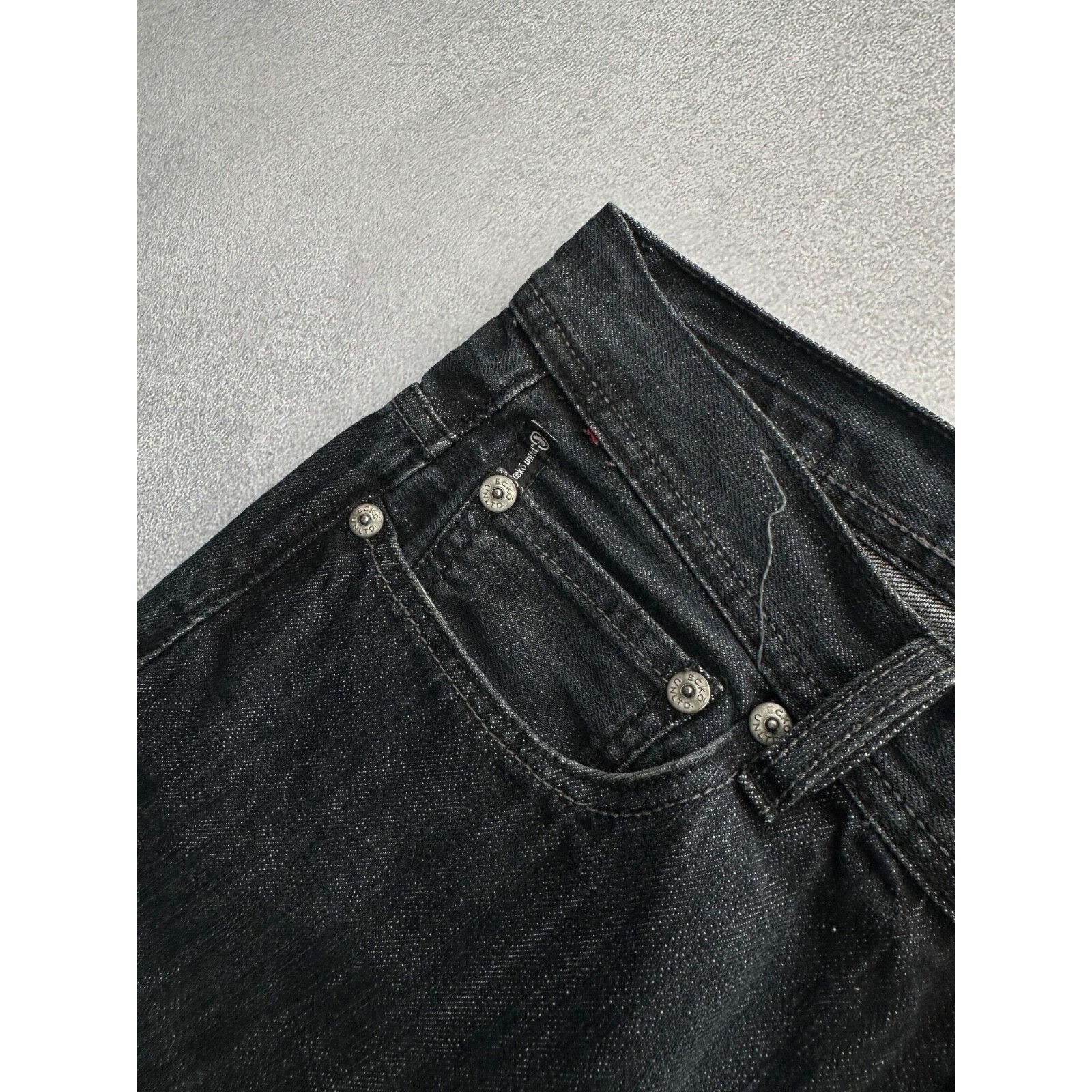 Ecko Unltd. VTG ECKo Unltd Loose Fit Baggy Black Heavy Jeans Sz 34 Size US 34 / EU 50 - 12 Thumbnail