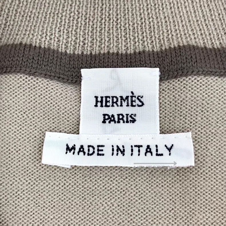 Hermes Hermes Brown Lock Stitch Embroidered Cashmere Wool Crew Ne Size XS / US 0-2 / IT 36-38 - 5 Thumbnail
