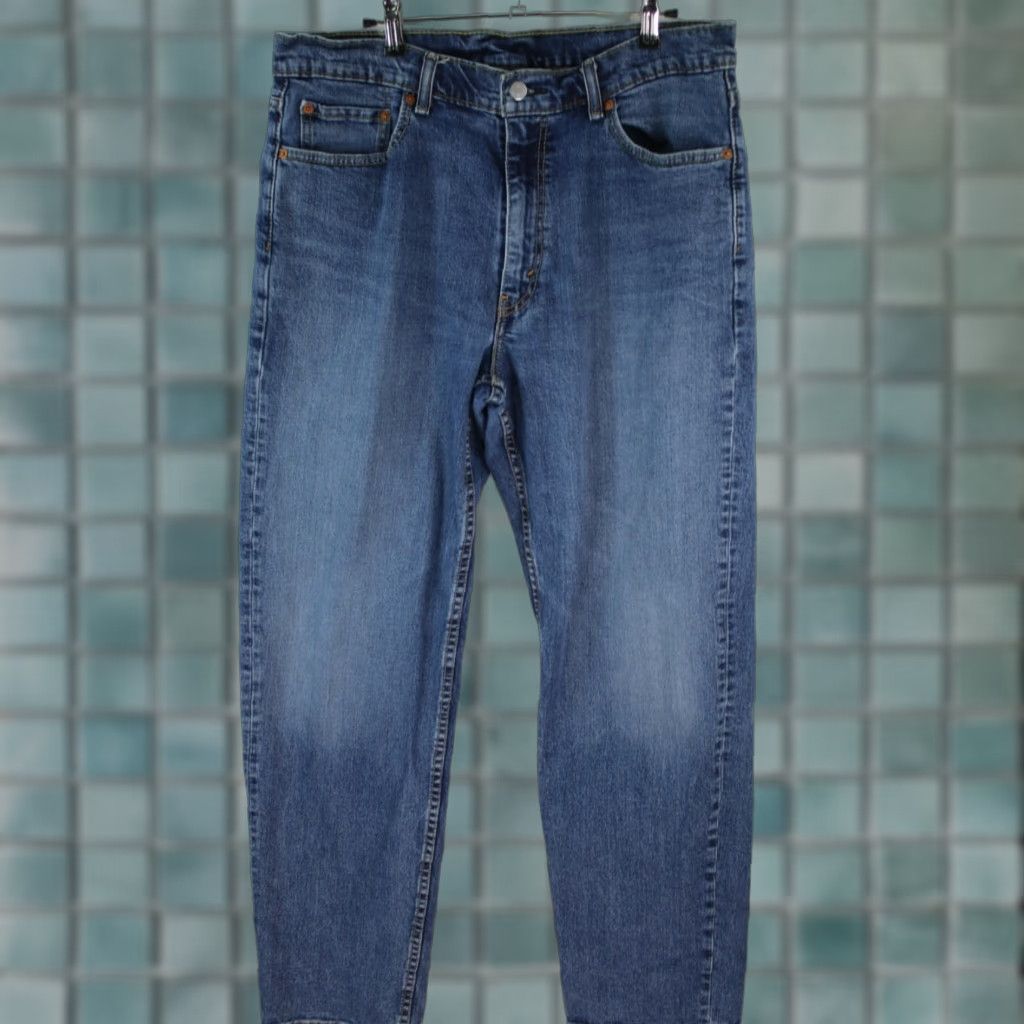 Levi's Levis 550 Mens Jeans Regular Flat Front Blue Denim 36X34 Size US 36 / EU 52 - 1 Thumbnail