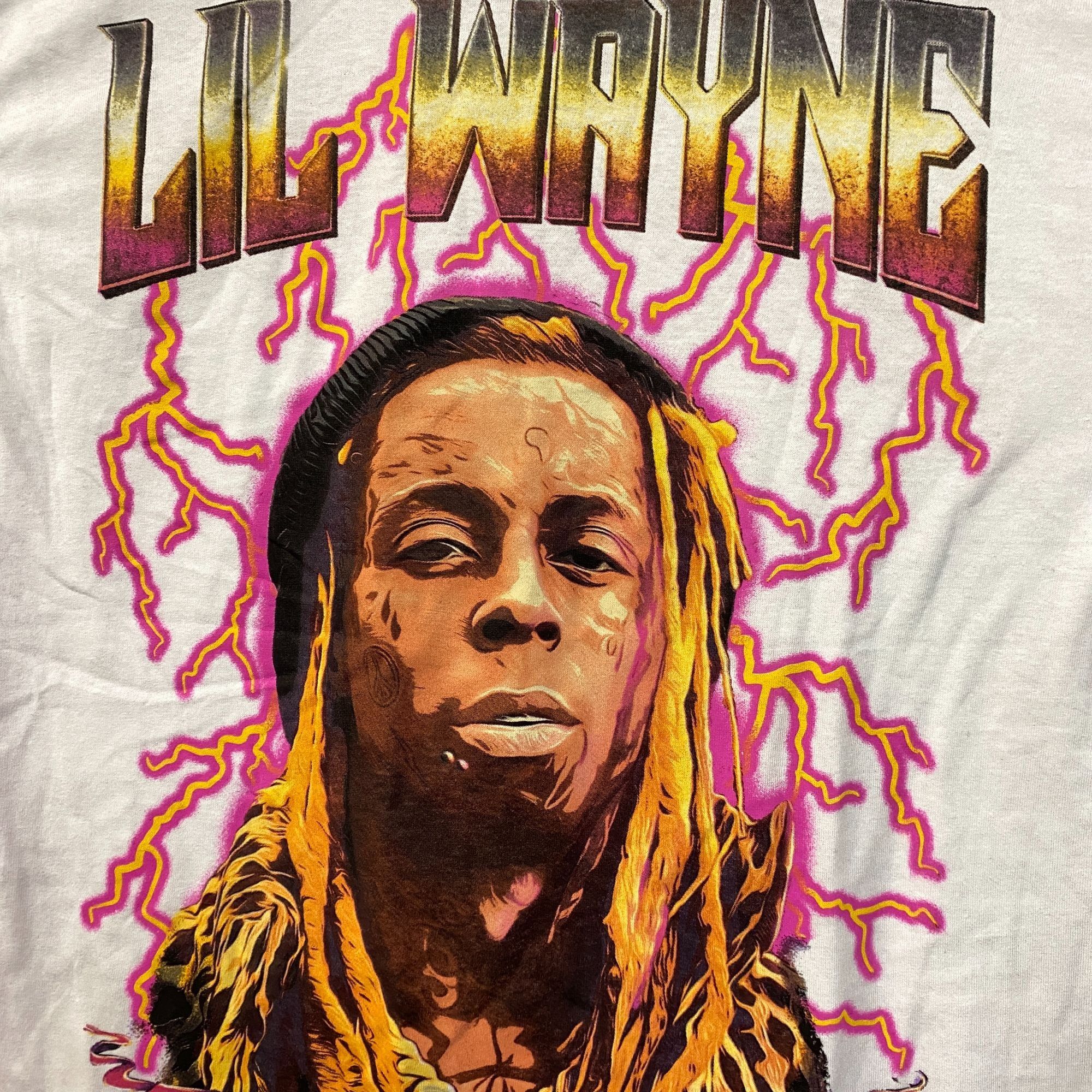 Lil Wayne Reason Lil Wayne A Milli Lightning White T-Shirt medium Size US M / EU 48-50 / 2 - 2 Thumbnail