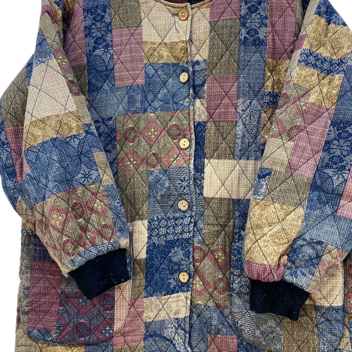 Japanese Brand 🔥Vintage Apricot Pachtwork Quilted Jacket Size M / US 6-8 / IT 42-44 - 4 Thumbnail