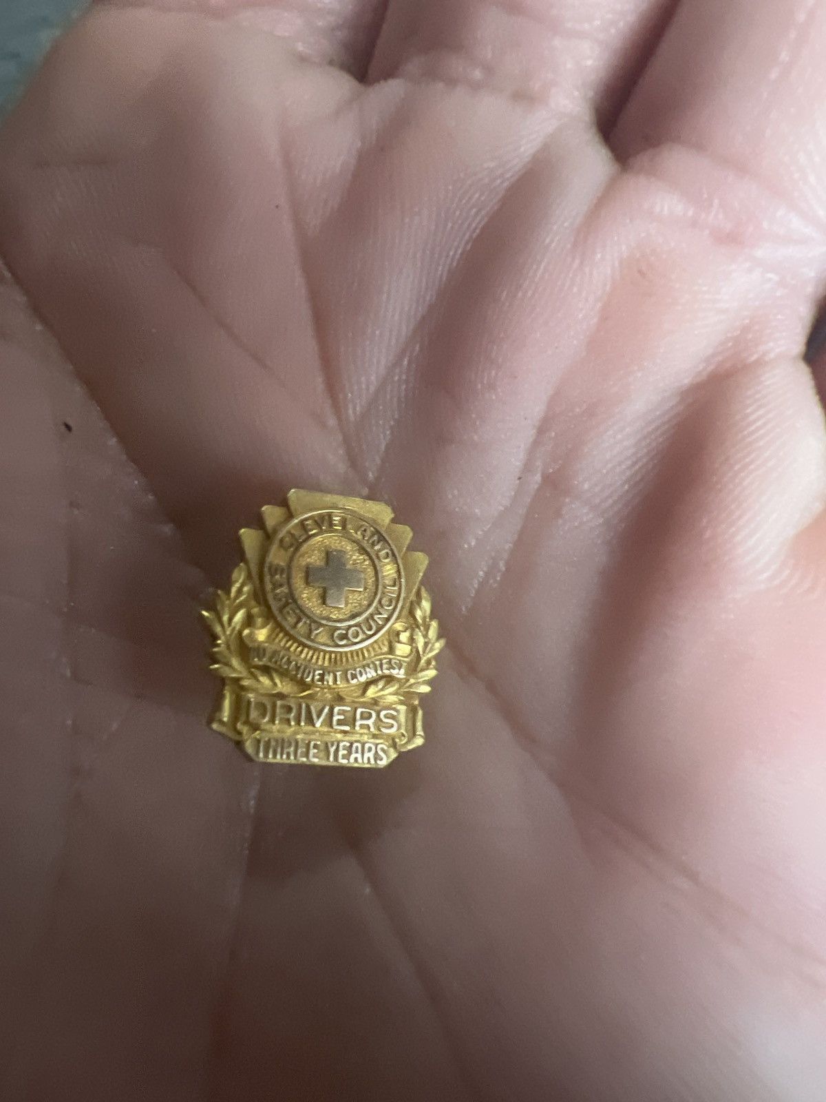 Vintage Cleveland Safety Council No Accident Contest Pin Size ONE SIZE - 1 Thumbnail