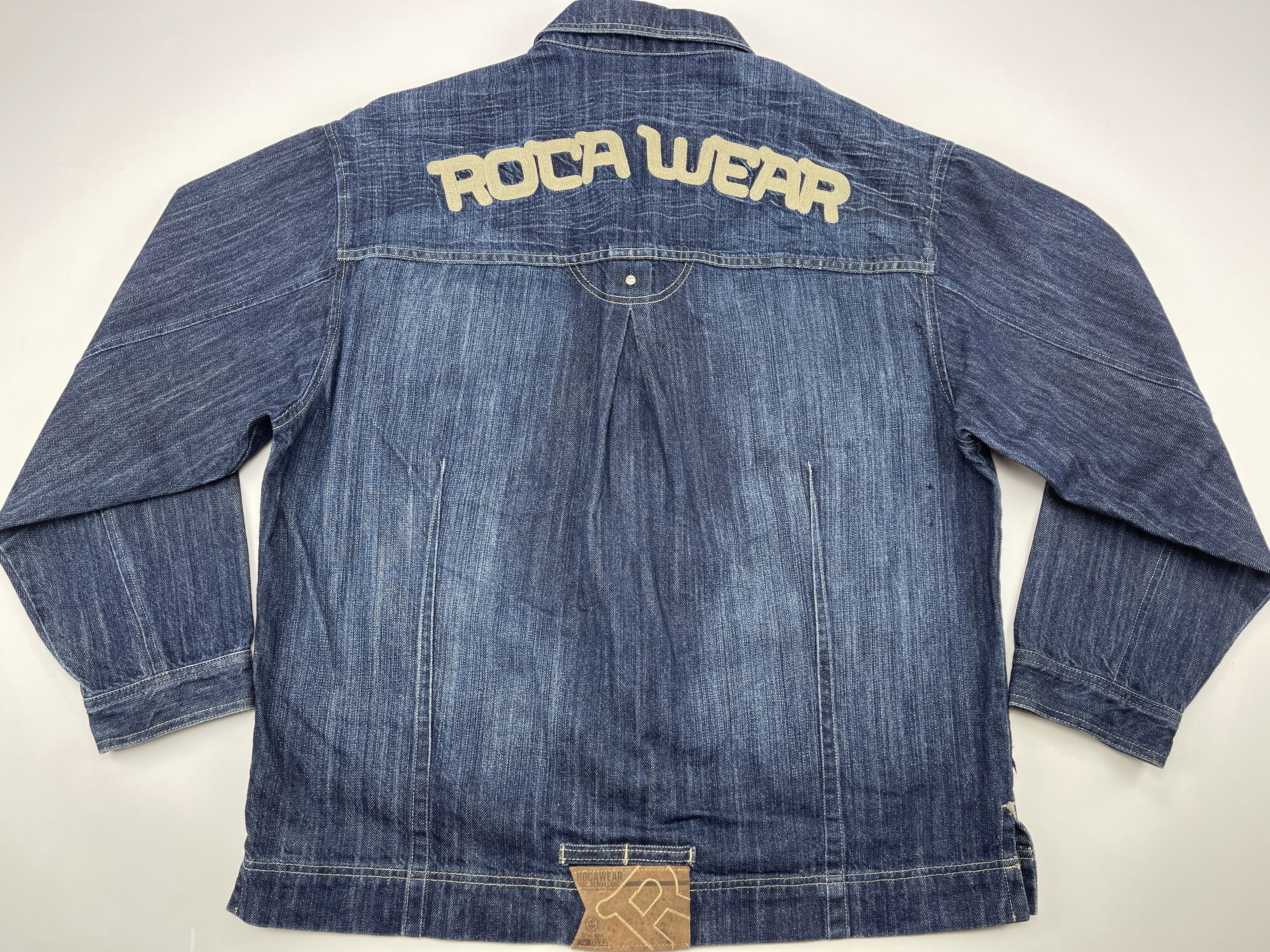 Rocawear Rocawear jacket, blue, vintage Roca Wear denim jacket, 90s L Size US L / EU 52-54 / 3 - 7 Thumbnail