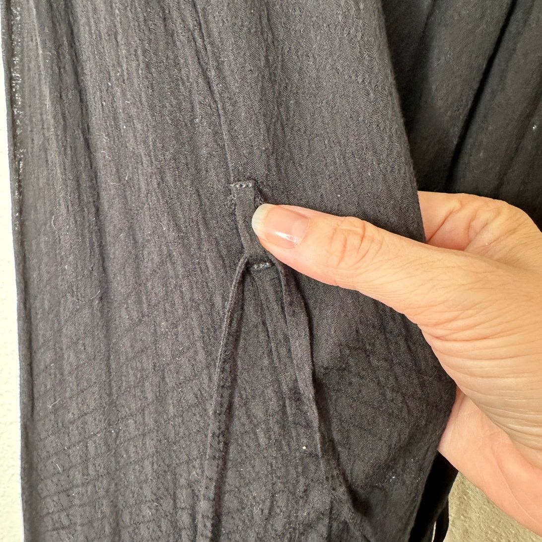 Other Lovestitch Black Gauze Tie Shoulder & Waist Maxi Sundress M Size M / US 6-8 / IT 42-44 - 9 Thumbnail