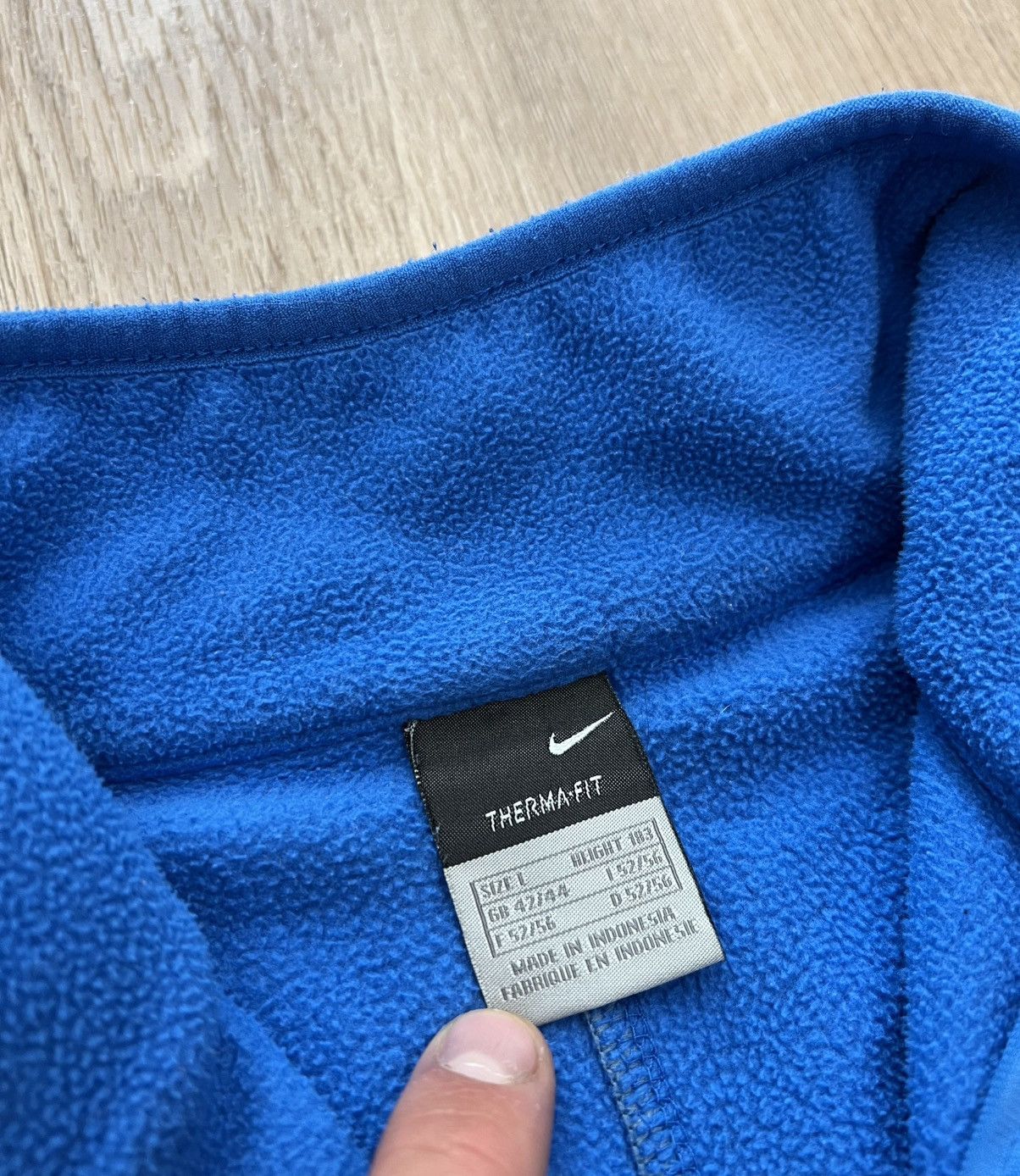 Nike × Vintage Vintage Nike Therma - Fit 1/3 Zip Fleece Pullover Size US L / EU 52-54 / 3 - 7 Thumbnail