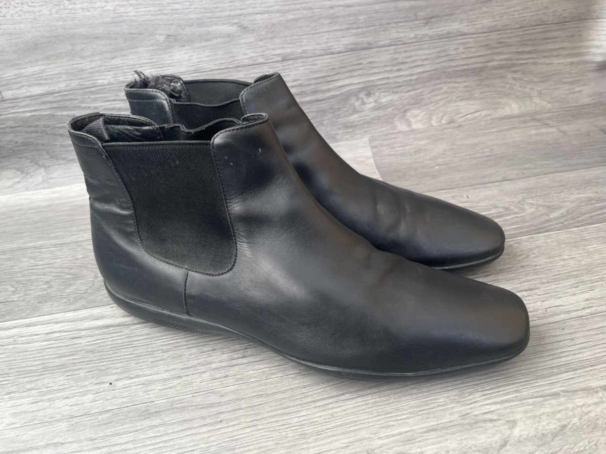Prada Prada black leather Chelsea boots sz 8.5 Size US 9.5 / EU 42-43 - 6 Thumbnail