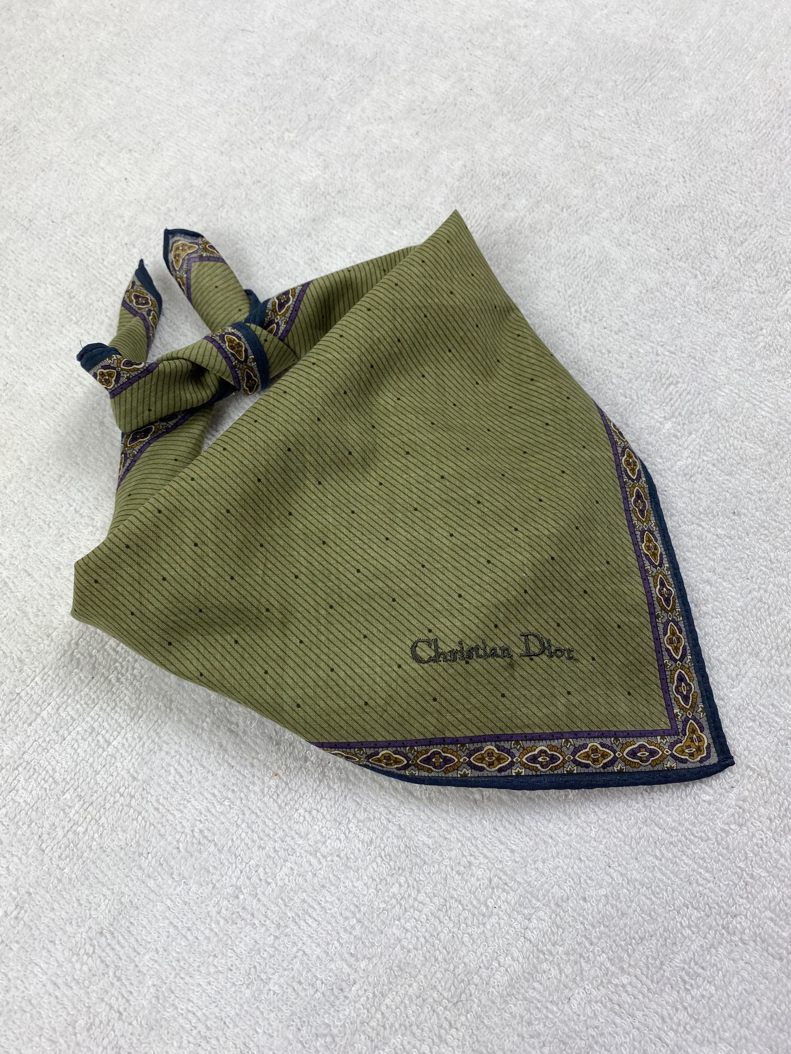 Vintage Christian Dior Handkerchief / Bandana / Neckerchief Size ONE SIZE - 2 Thumbnail
