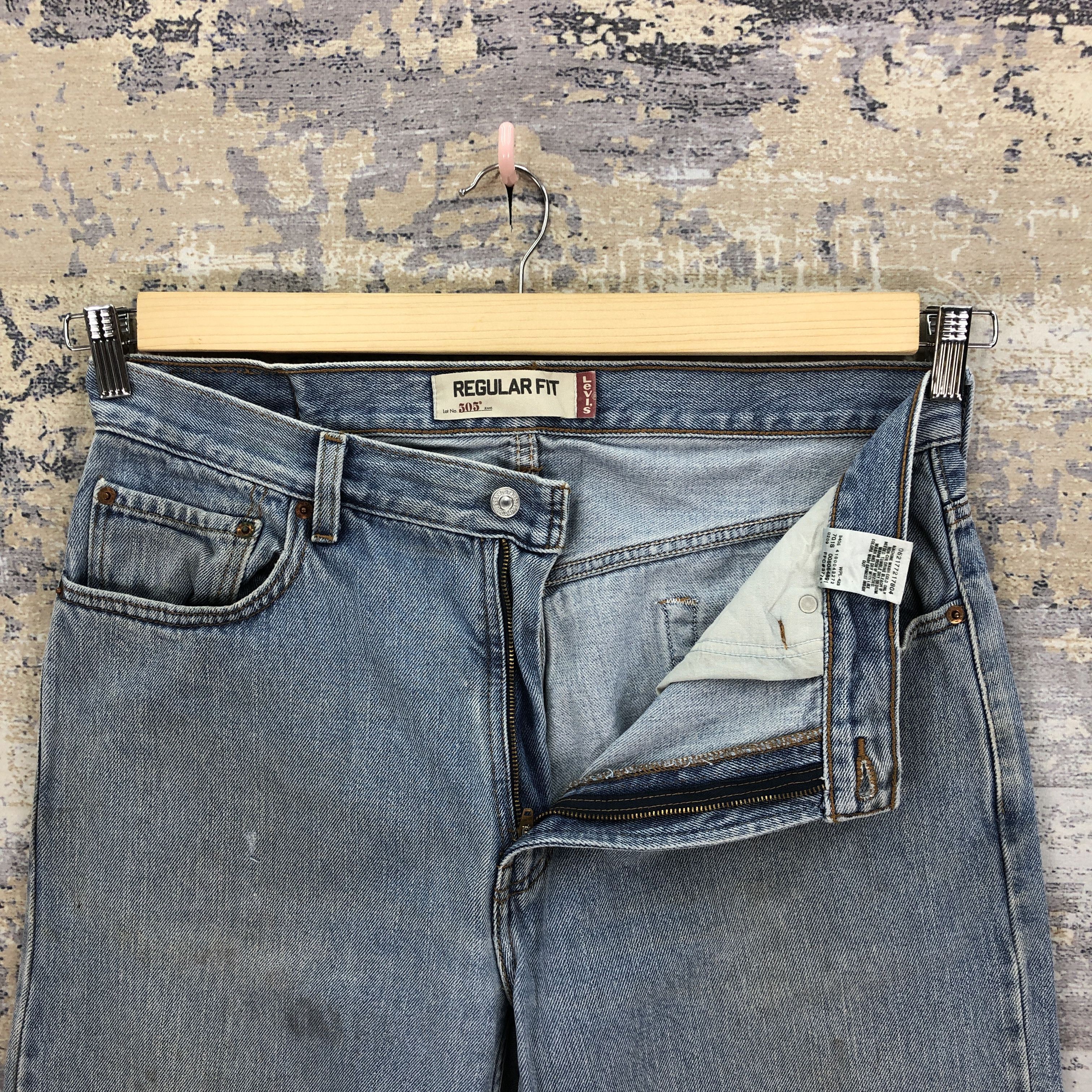 Levi's Vintage Levis 505 Jeans Dirty Levi's Faded Light Wash Denim Size US 32 / EU 48 - 6 Thumbnail