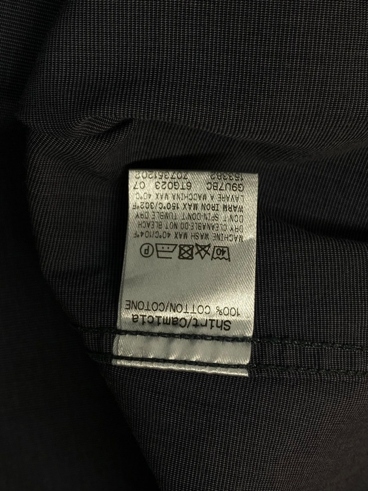 Gucci Vintage Gucci Gray Button Up Dress Shirt Rare Size US M / EU 48-50 / 2 - 24 Thumbnail