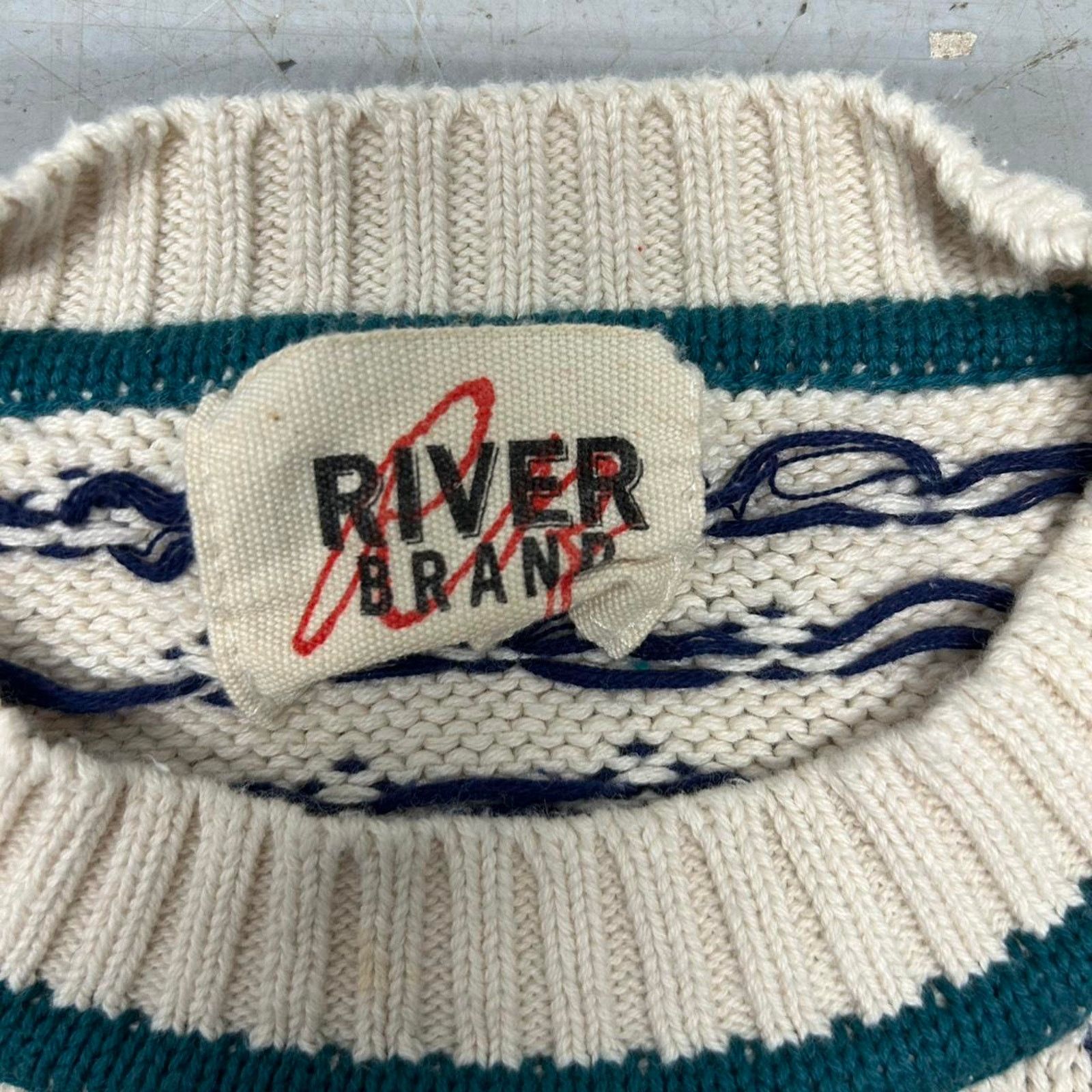 Other VTG River Brand sweater with unique pattern Size L / US 10 / IT 46 - 3 Thumbnail