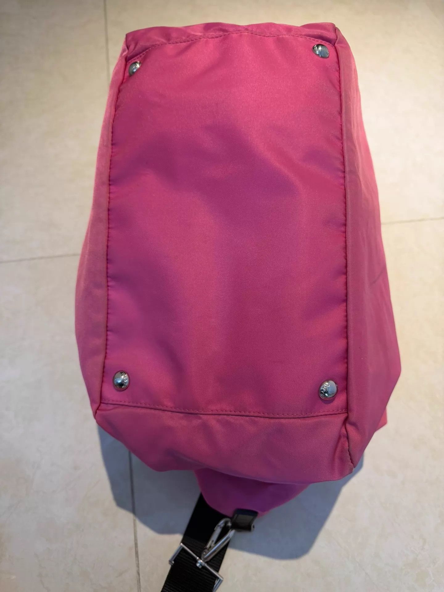 Prada Prada Sport Pink Logo Nylon Crossbody Unisex New w/ Flaws Size ONE SIZE - 5 Thumbnail