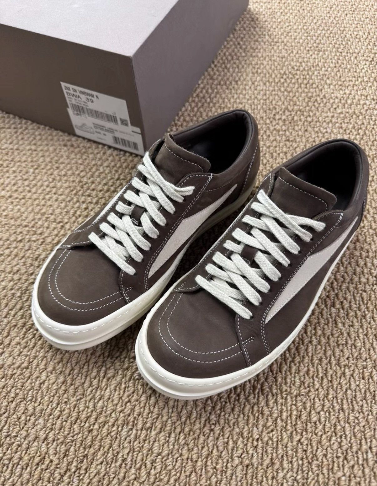 Rick Owens Rick Owens RO Main Line Full Leather Vans Style K37 Size US 6.5 / EU 39-40 - 5 Thumbnail